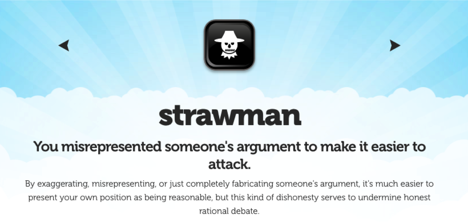 straw man fallacy